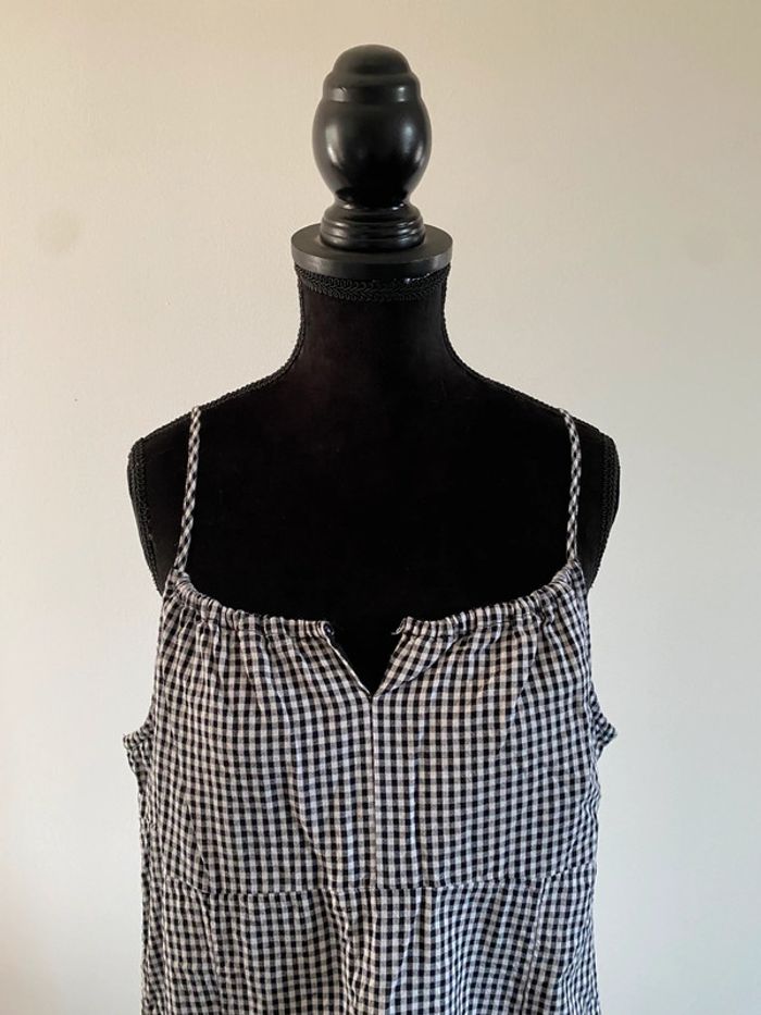 Robe vichy blanche et noire Pimkie taille 38 / 40 - photo numéro 2