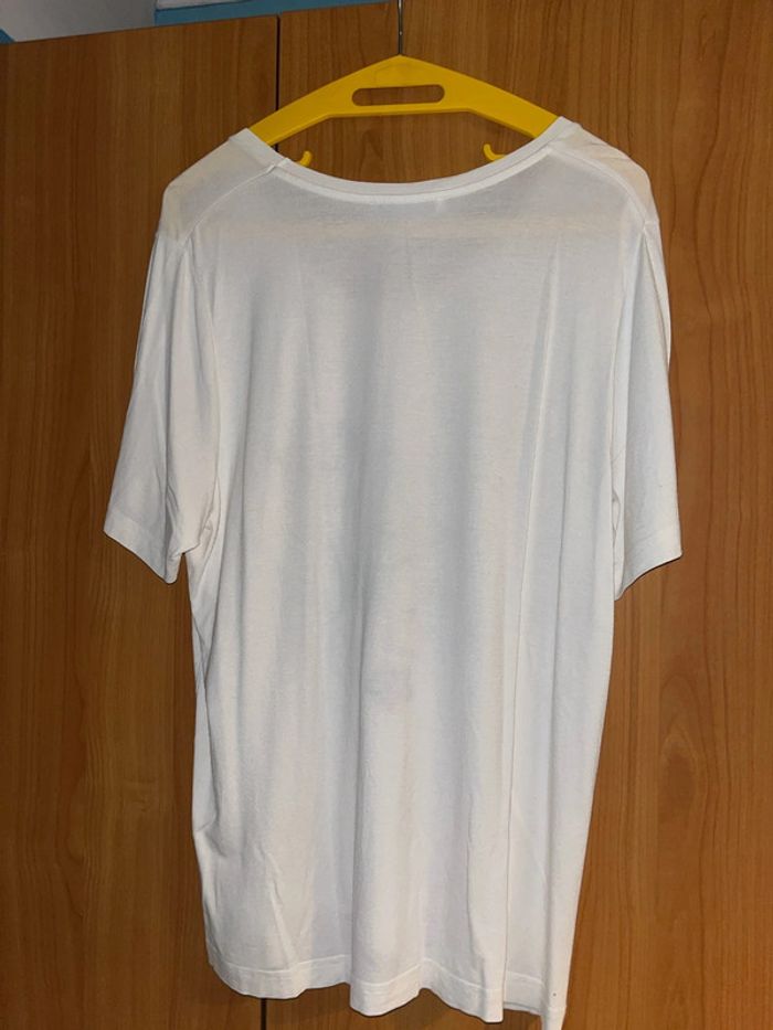 Tee shirt blanc manches courtes à motif 44 - photo numéro 4