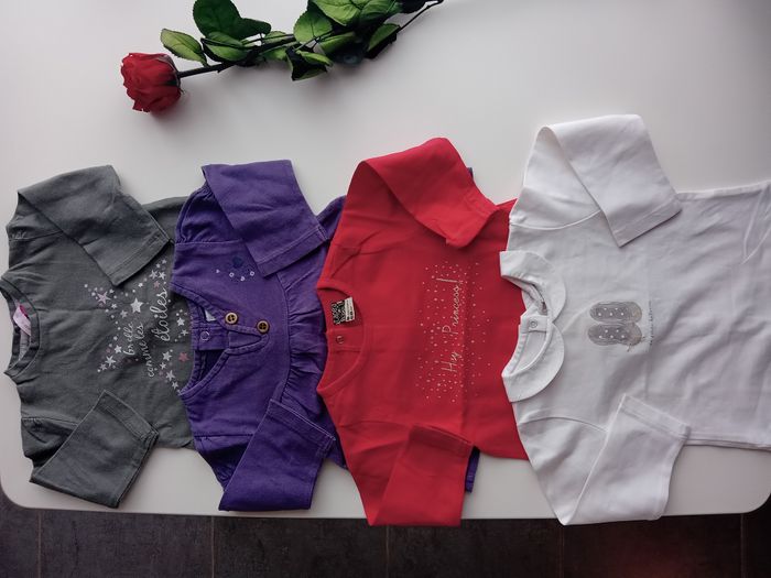 Lot de 4 t-shirts 6 mois