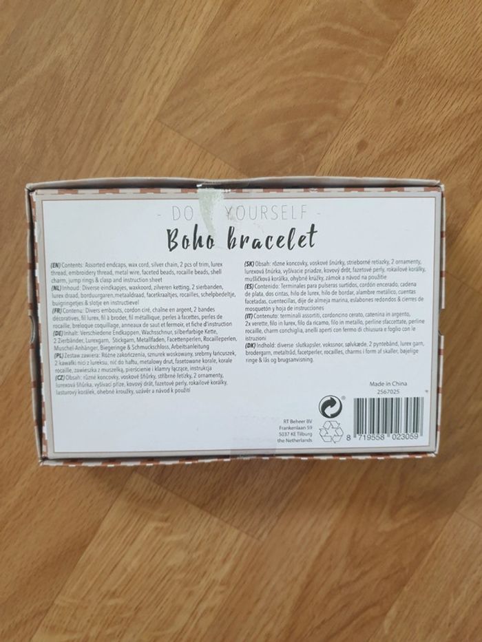 Bracelet boho diy beige marron - photo numéro 2