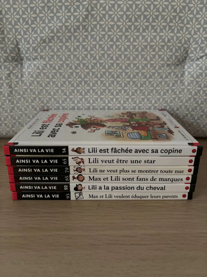 Lot de 6 BD Max et Lili "Ainsi Va La Vie"