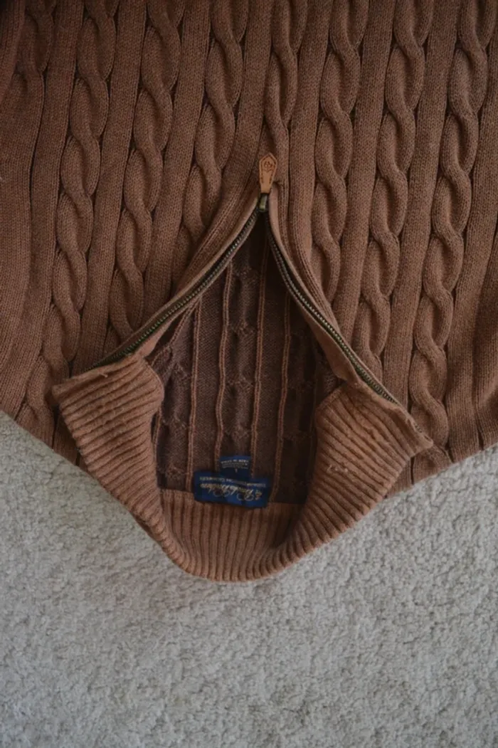 Pull torsadé Brooks brothers - Taille L - photo numéro 2