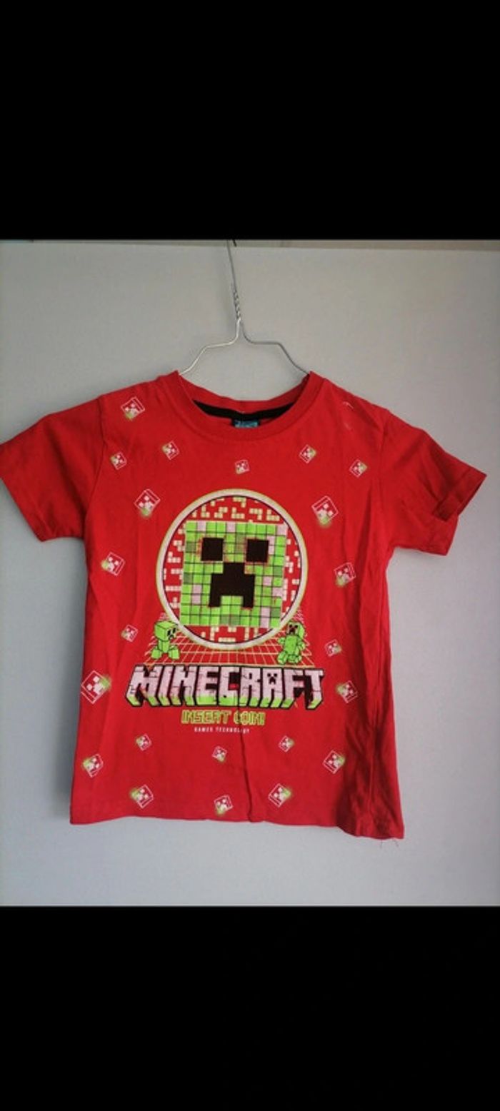 Tee shirt minecraft taille 4/5 ans