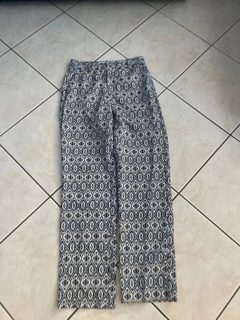 Pantalon d’été femme Charlior /M /Bleu et blanc / Excellent état