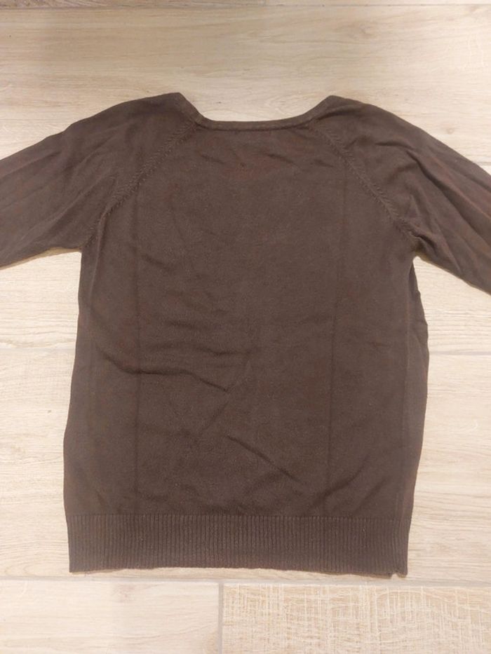 Petit pull léger marron 🍂 - Streboski - taille S - photo numéro 4