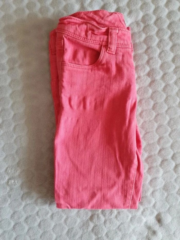 Pantalon jean rose fille - photo numéro 2