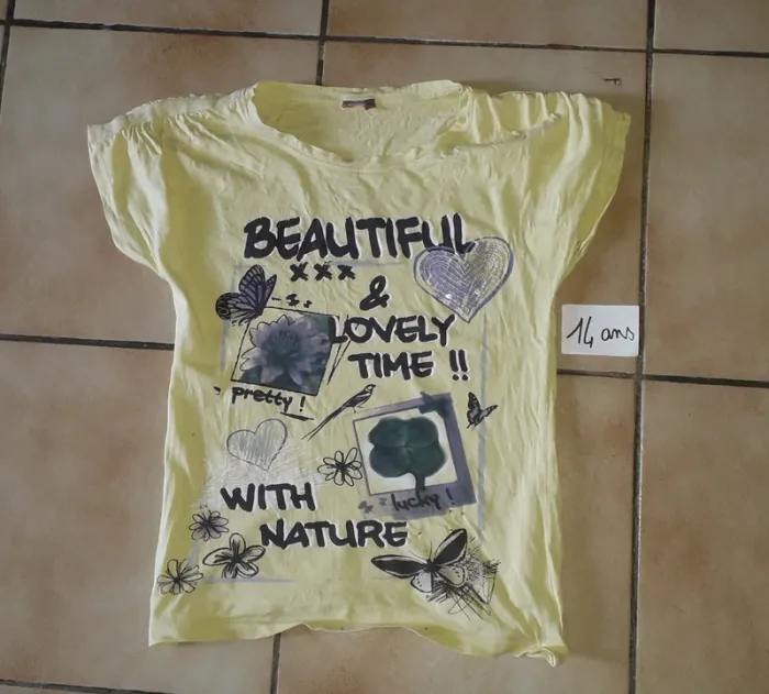 Tee-shirt 14 ans fille