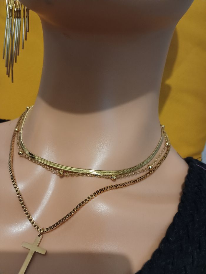 Collier en croix trio - photo numéro 6