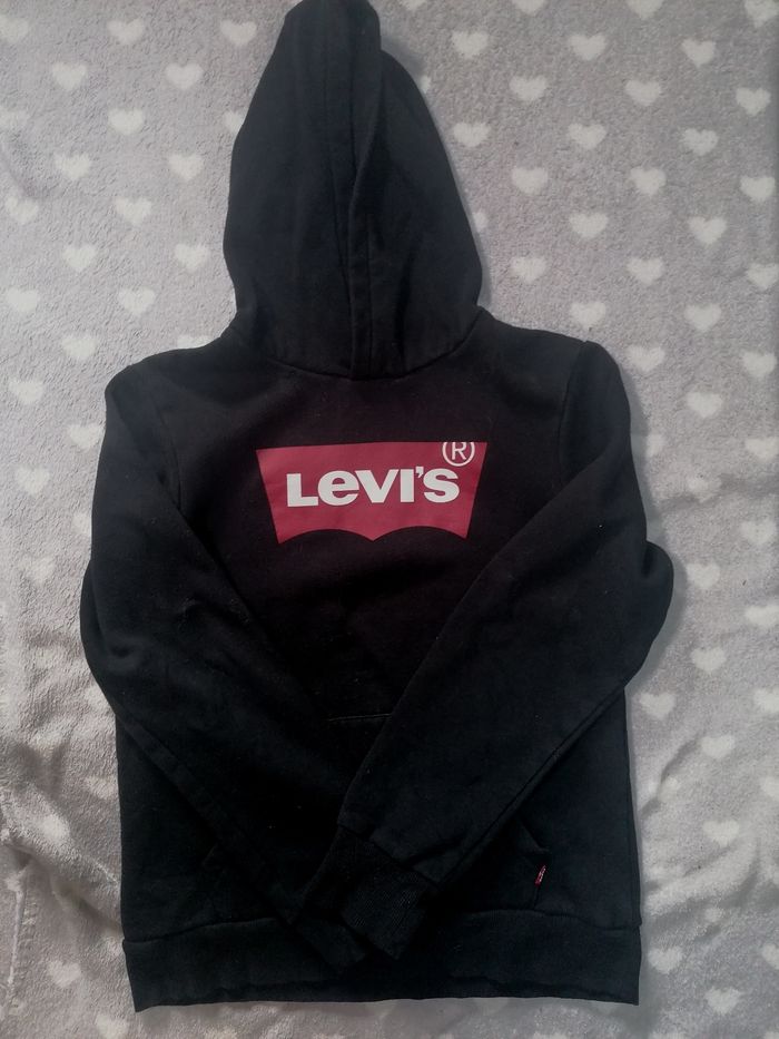 Lot 2 pulls sweat-shirts à capuche 🩶🖤 sweat-shirt à capuche Levi's garçon 14 ans - photo numéro 7