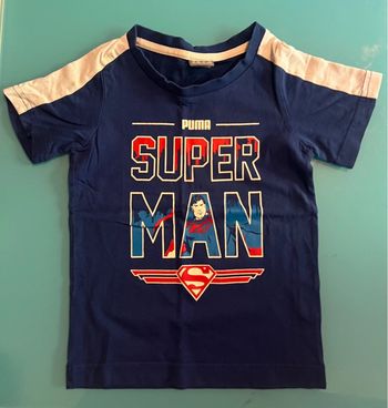 T shirt superman puma bleu