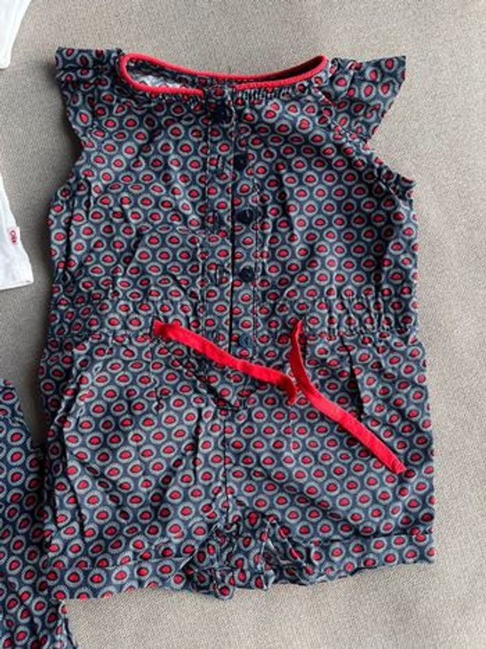 Lot ensemble pantalon+tee-shirt + combishort - photo numéro 4