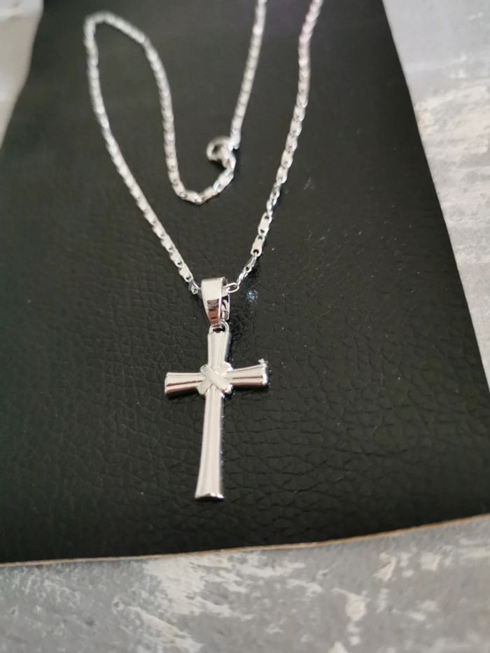 Collier et pendentif spirituel croix chrétienne - photo numéro 2