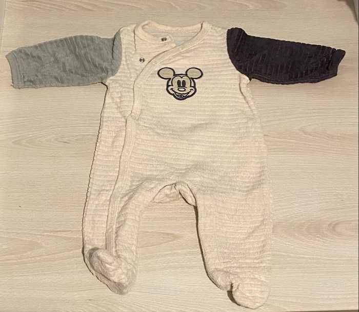 Pyjama velours 1 mois  x2