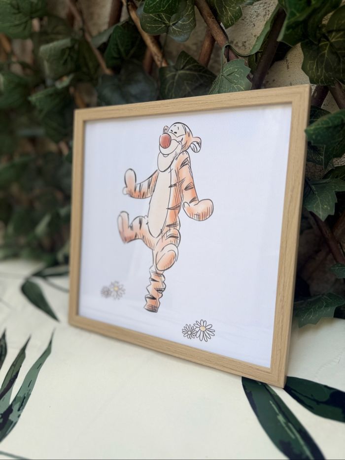 Lot de 3 cadres Winnie l’ourson peinture sur toile  – Déco chambre bébé/enfant - photo numéro 3