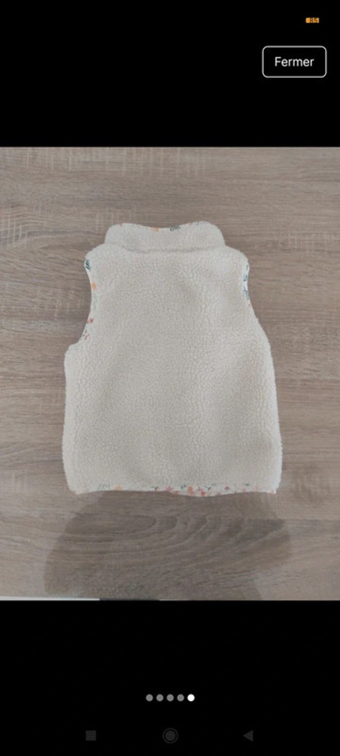 Gilet sans manches "moumoute" fille - photo numéro 5