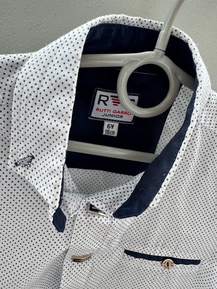 Magnifique chemise cérémonie petit pois - photo numéro 4