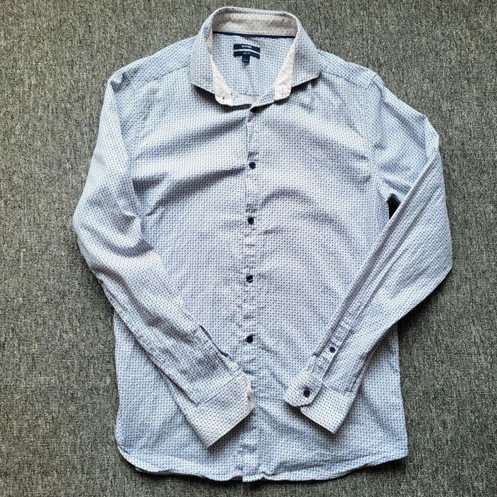 Chemise Kiabi Slim Fit homme – Taille L EUR 41-42 – Motif discret – Manches longues élégantes