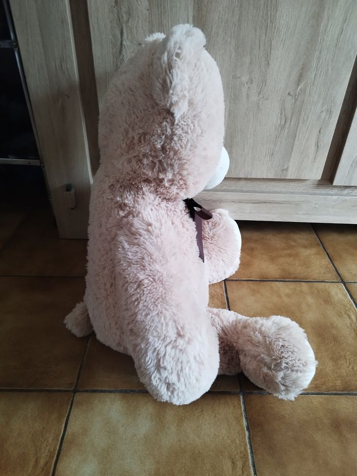 Peluche  ours longueur 80 cm - photo numéro 4