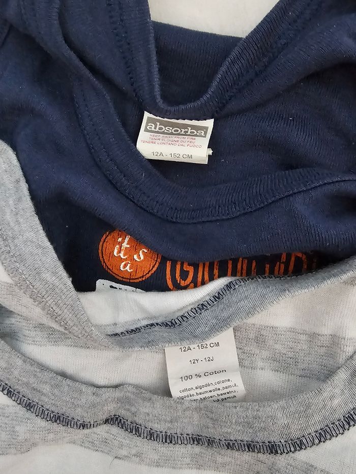 Maillots de corps absorba 12 ans - photo numéro 3