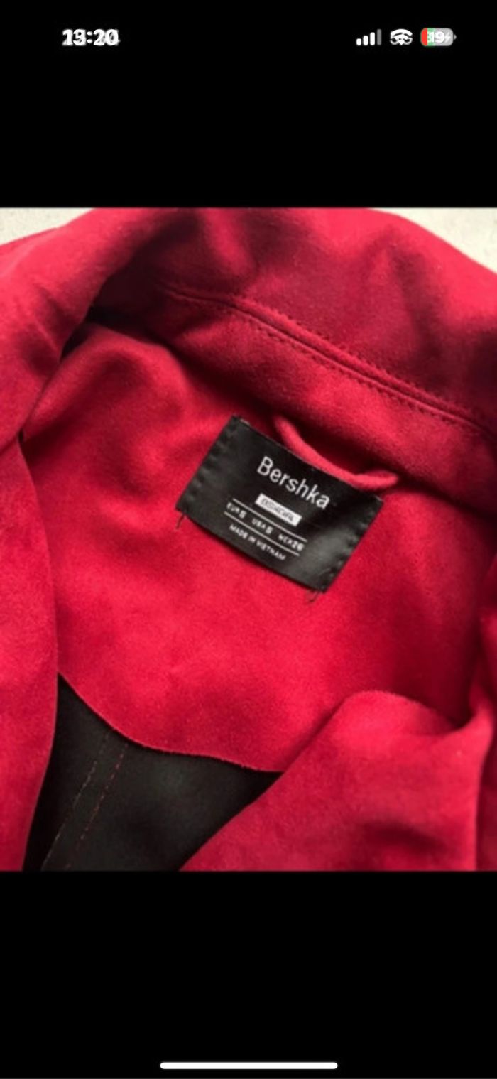 Veste bombardier en daim bershka - photo numéro 4