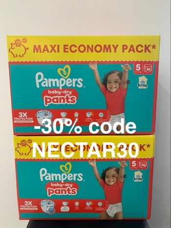 Lot de couches pampers baby dry pants taille 5