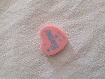 Gomme Barbie rose et bleu 1988 vintage