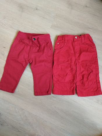 Lot 2 pantalons 6 mois