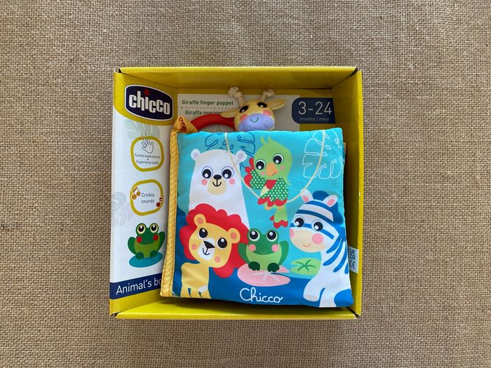 Mon livre des animaux sauvages Chicco - Article Neuf