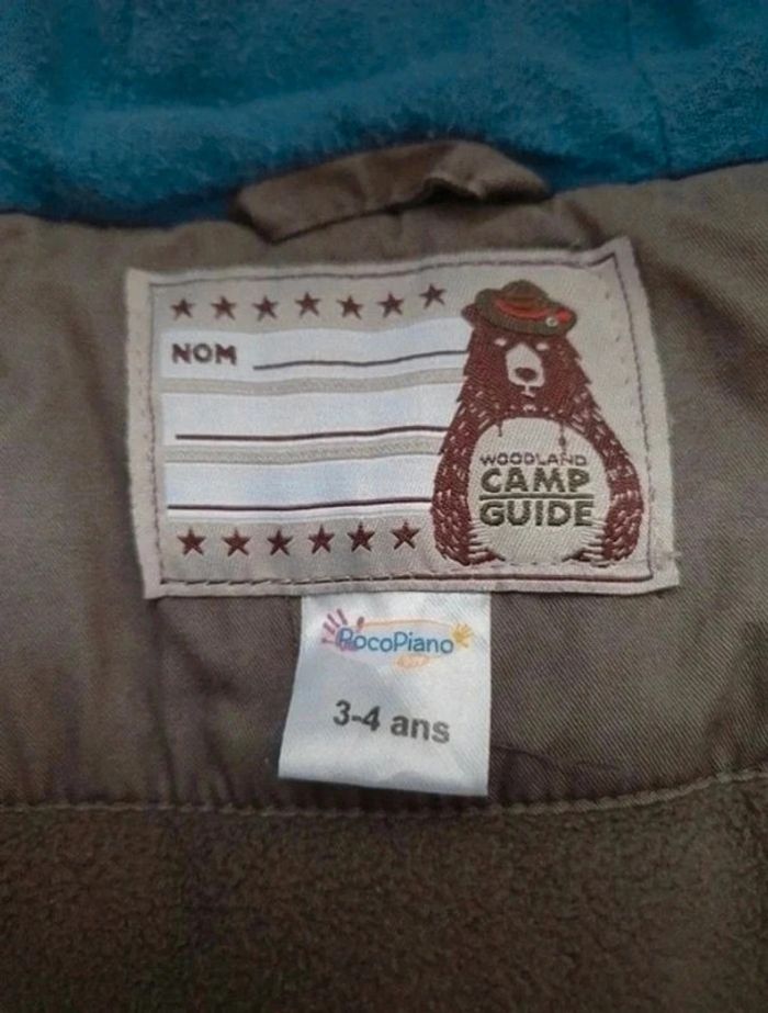 Manteau à capuche kaki Pocopiano 3 - 4 ans - photo numéro 12