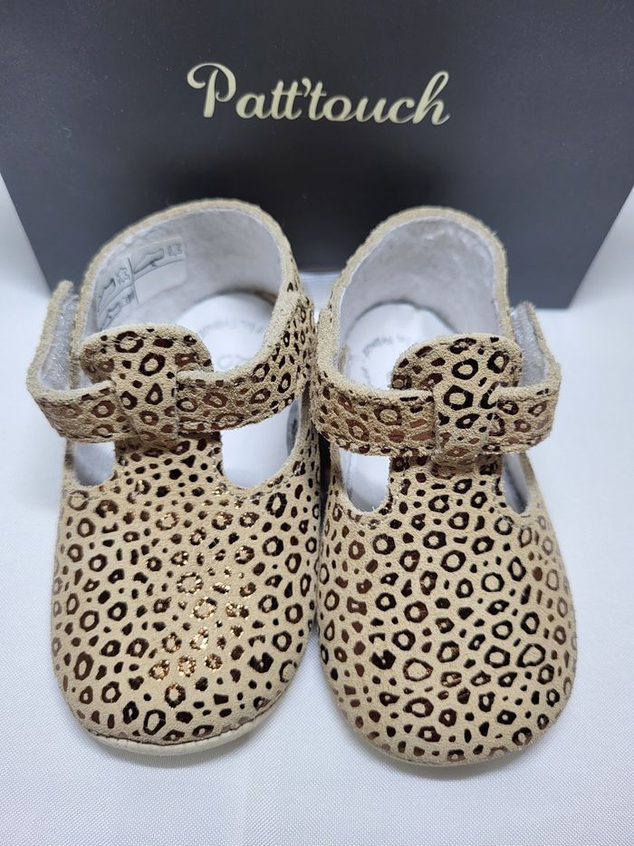 Chaussures salomé bébé en cuir léopard Point 20 Made in France 🇨🇵 - photo numéro 2