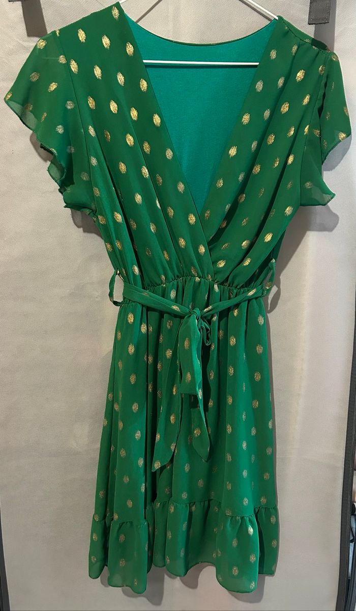 Robe verte et doré - photo numéro 2