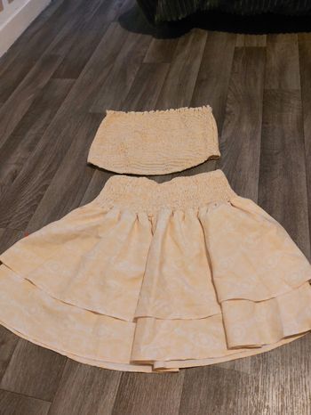 Ensemble jupe et haut dos nu taille s