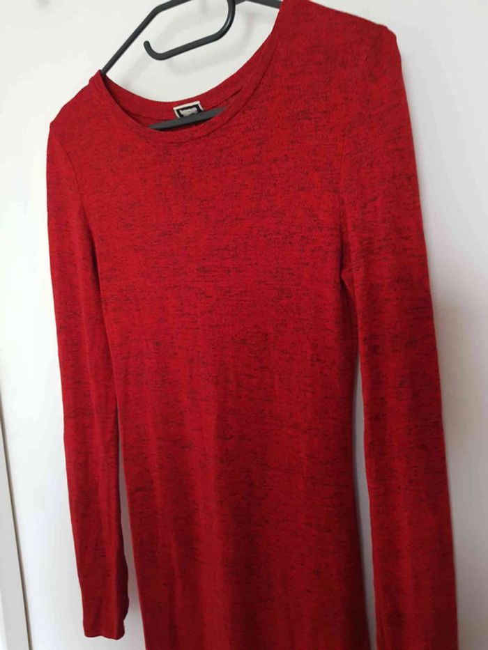 Robe rouge longue moulante élastique taille 36 - photo numéro 4