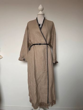 Manteau veste Zara cardigan gilet rayures Abrigo Cappotto Chaqueta long vestido Chaleco vest Rebeca