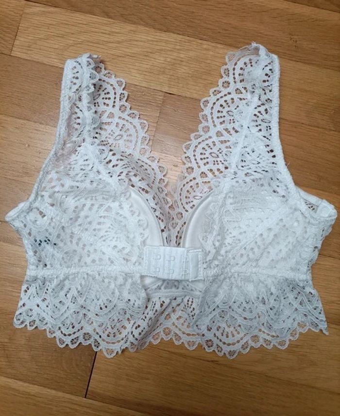 Soutien gorge dentelle blanc 85B - photo numéro 2
