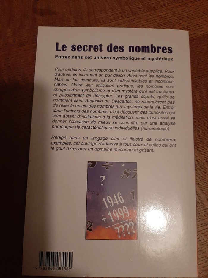 livre Le Secret des Nombres - photo numéro 2