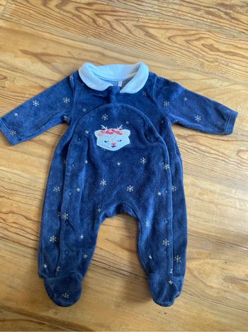 Pyjama velours bébé fille