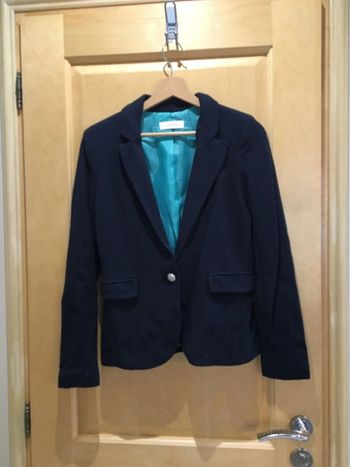 Veste de tailleur camaïeu bleu marine