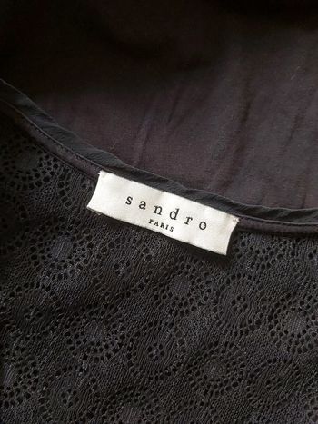 🦋 Top Noir Sandro