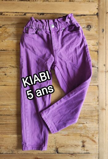 Jean violet Kiabi 5 ans