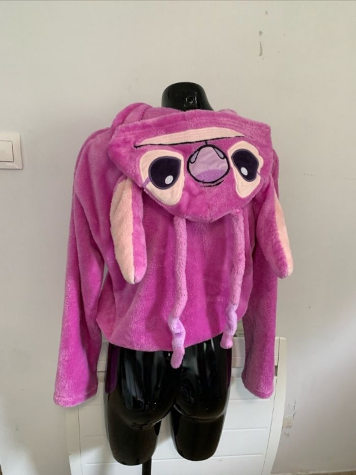 Veste polaire à capuche Stitch violet - Disney x Undiz - Neuve - photo numéro 3