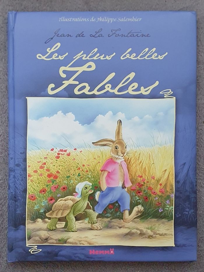 Grand album illustré "Les plus belles Fables Jean de la Fontaine" (Dès 6 ans) / Éd. Hemma