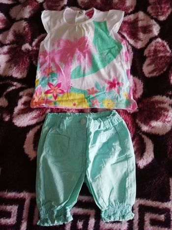 Ensemble été fille 6 mois