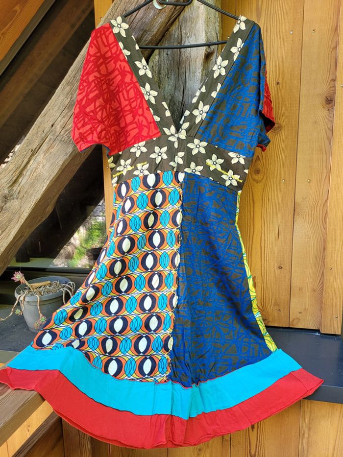 Superbe robe colorée taille L, 42,Desigual - photo numéro 3