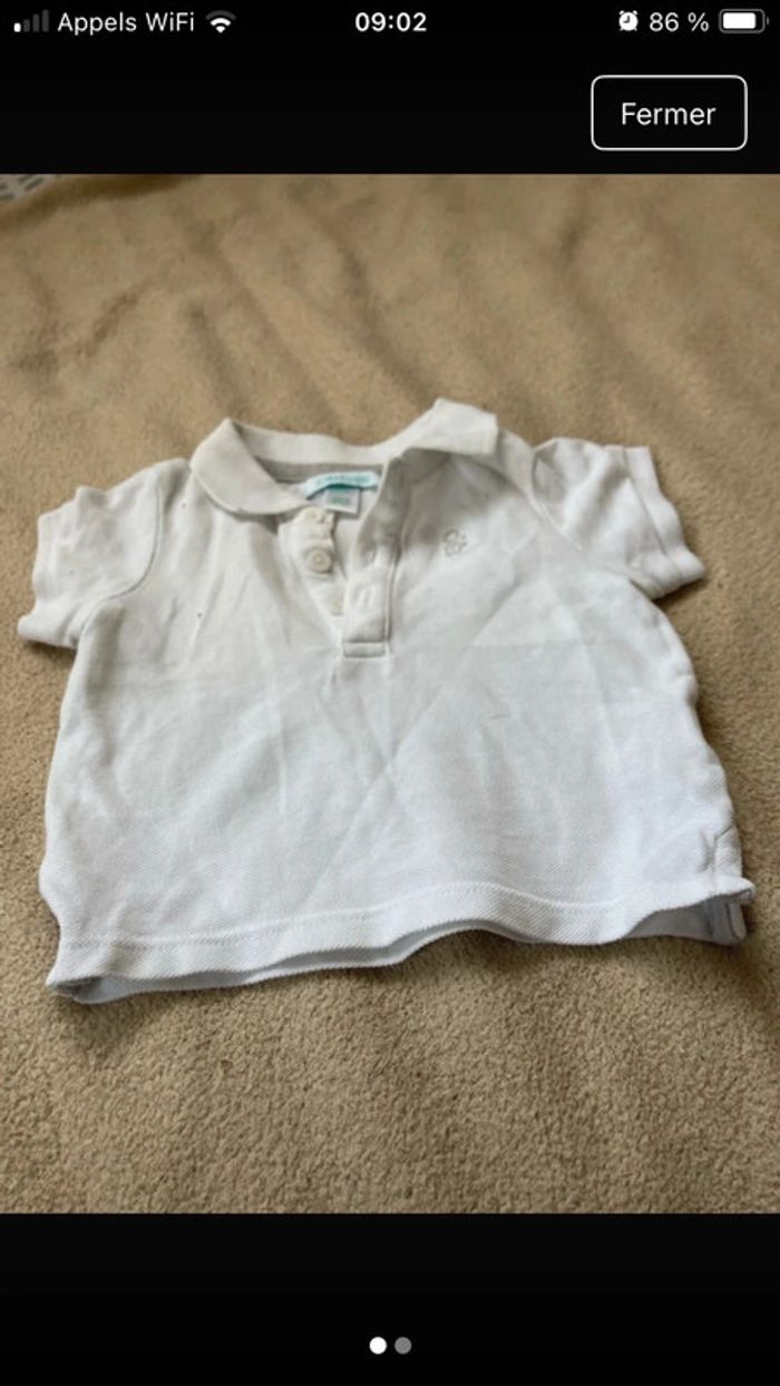 Polo bébé garçon Obaibi 3 mois