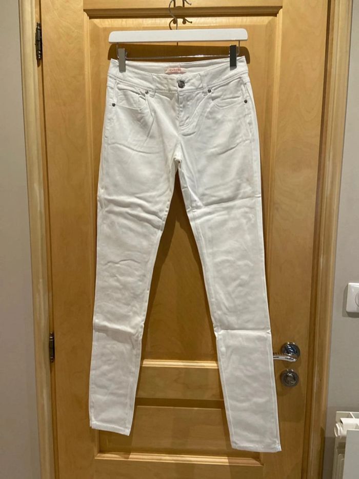 Skinny camaïeu blanc