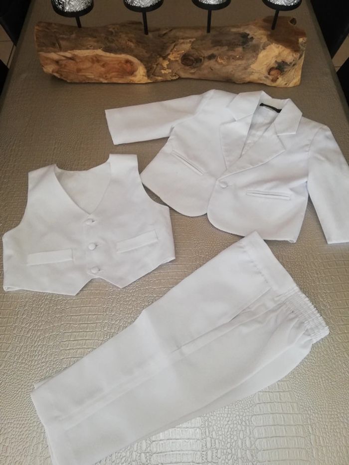 Costume 3 pièce blanc