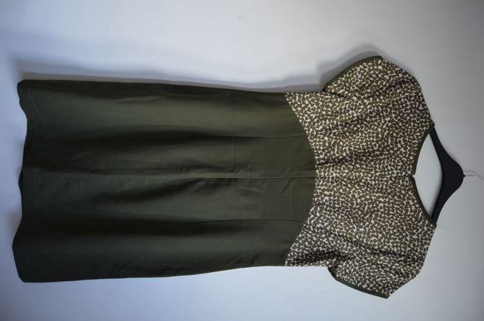 Robe K&K Fashion L – kaki & imprimé beige, coupe féminine - photo numéro 4