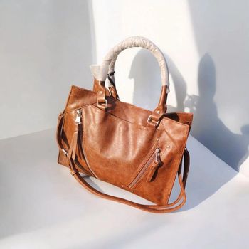 Sac à main avec bandoulière ajustable cuir polyuréthane