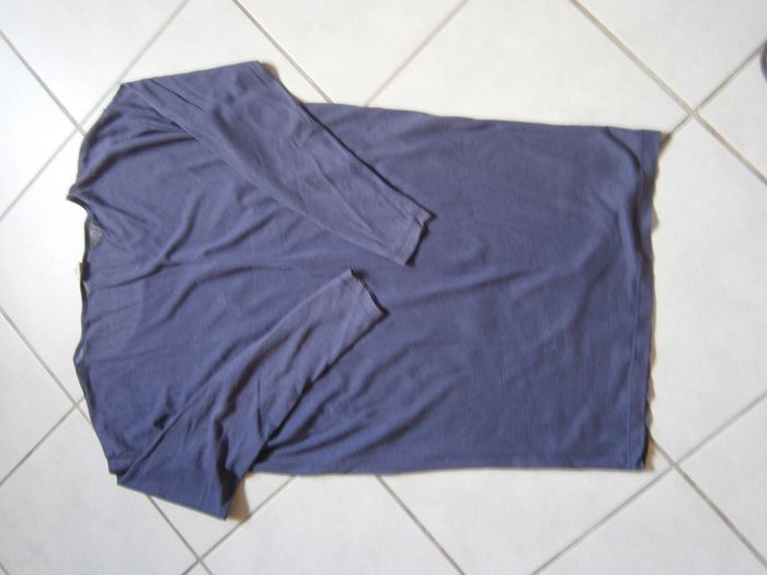 Tee-shirt long ML bleu DIESEL Taille S - photo numéro 7
